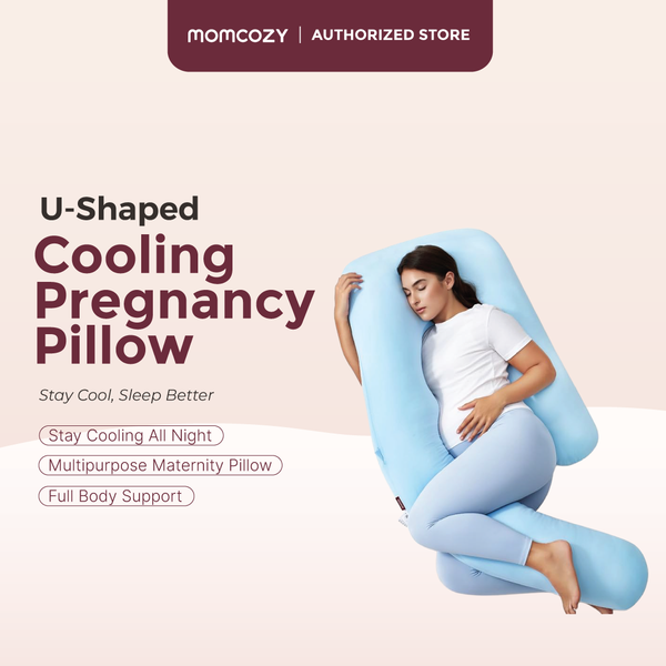 MOMCOZY U SHAPED COOLING FABRIC PREGNANCY PILLOW