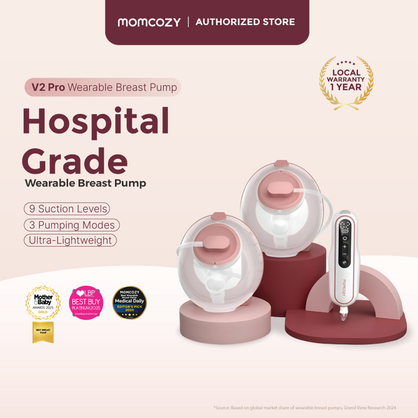 Momcozy V2 Pro Hospital-Grade Wearable Breast Pump - Ultra-Light