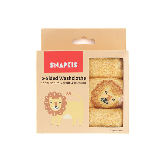 Snapkis Lion Washcloth (25X25Cm)