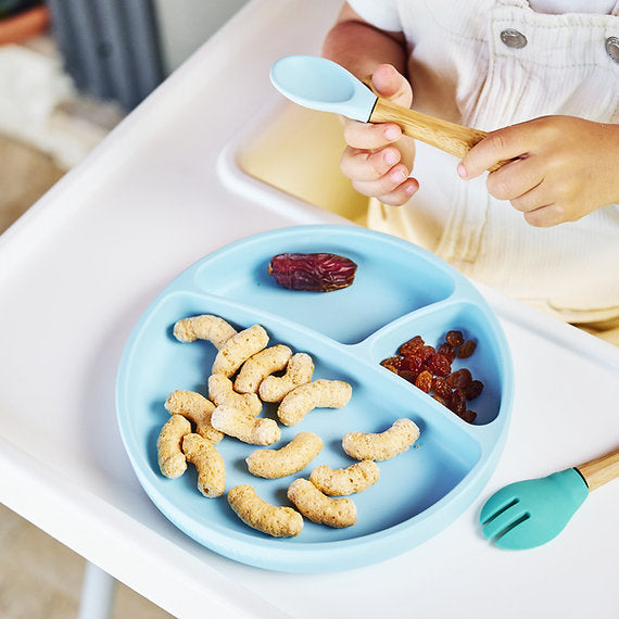Minikoioi Portions Stay-Put Suction Silicone Plate