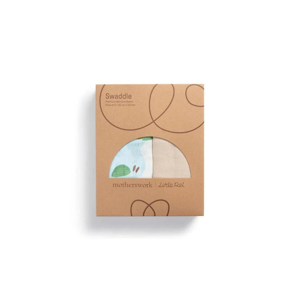 Little Rei Bamboo Swaddle Blankets - 2pc
