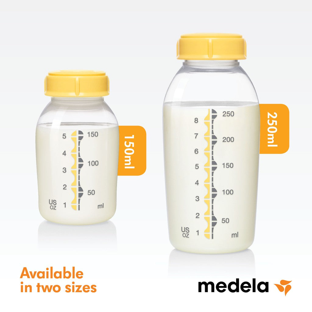 Medela Breast Milk Bottle (150Ml /5Oz) X 3 Pcs / (250Ml /8Oz) X 2 Pcs