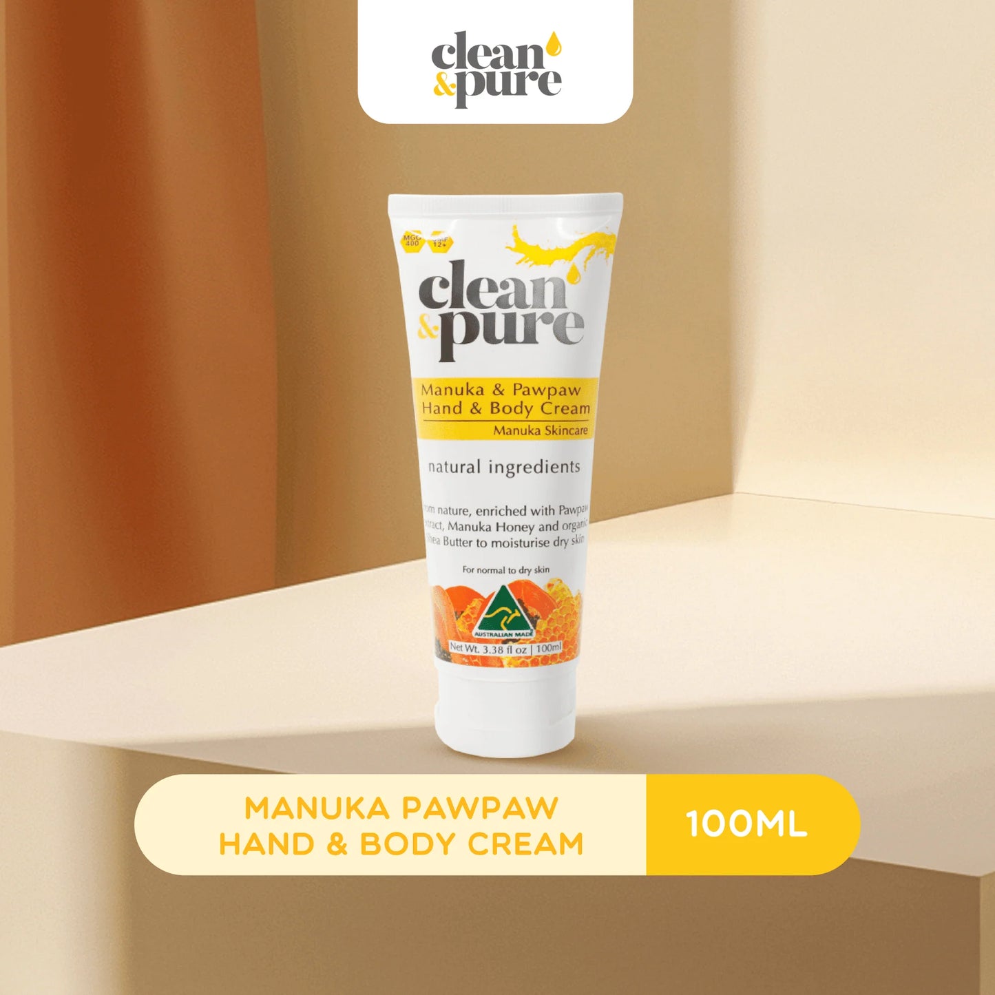 Clean & Pure Manuka Pawpaw Hand and Body Cream