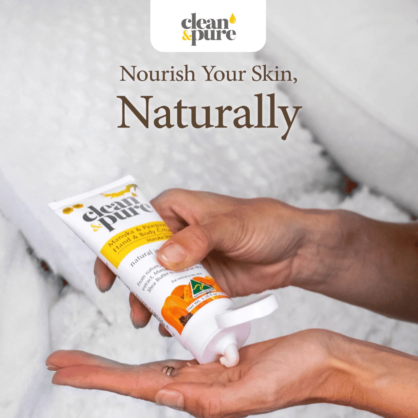 Clean & Pure Manuka Pawpaw Hand and Body Cream