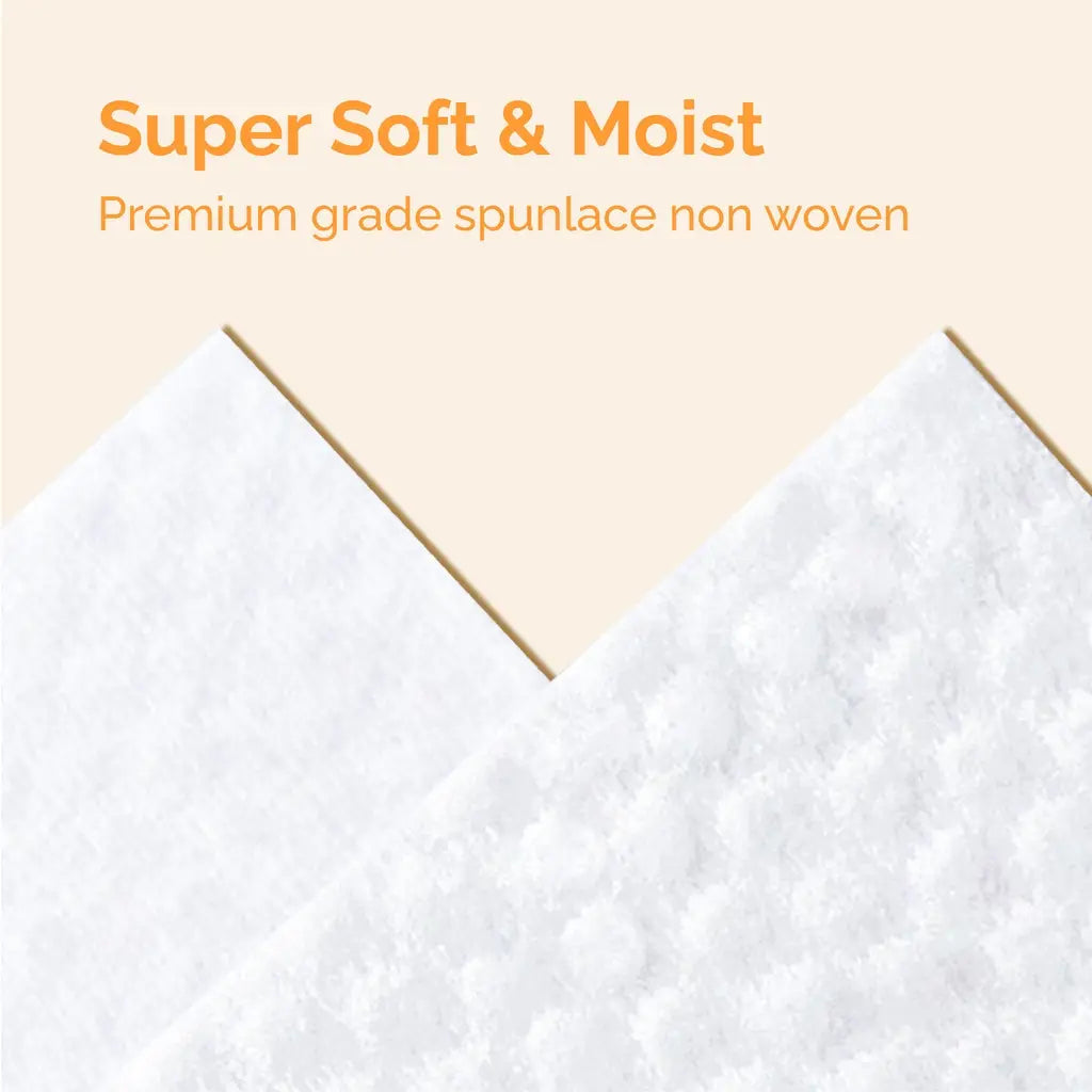 Hoppi Wet Wipes - 80 Sheets-3 In 1 Bundle Pack (With White Cap)