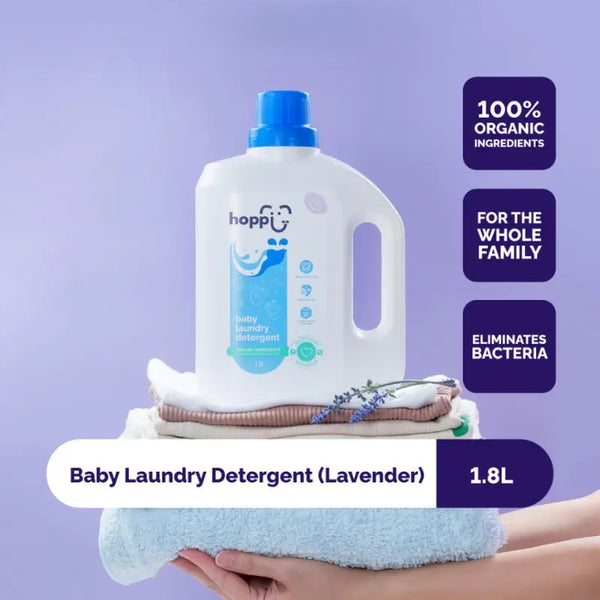 Hoppi Organic Baby Laundry Detergent “ Lavender (1.8L/Bottle)