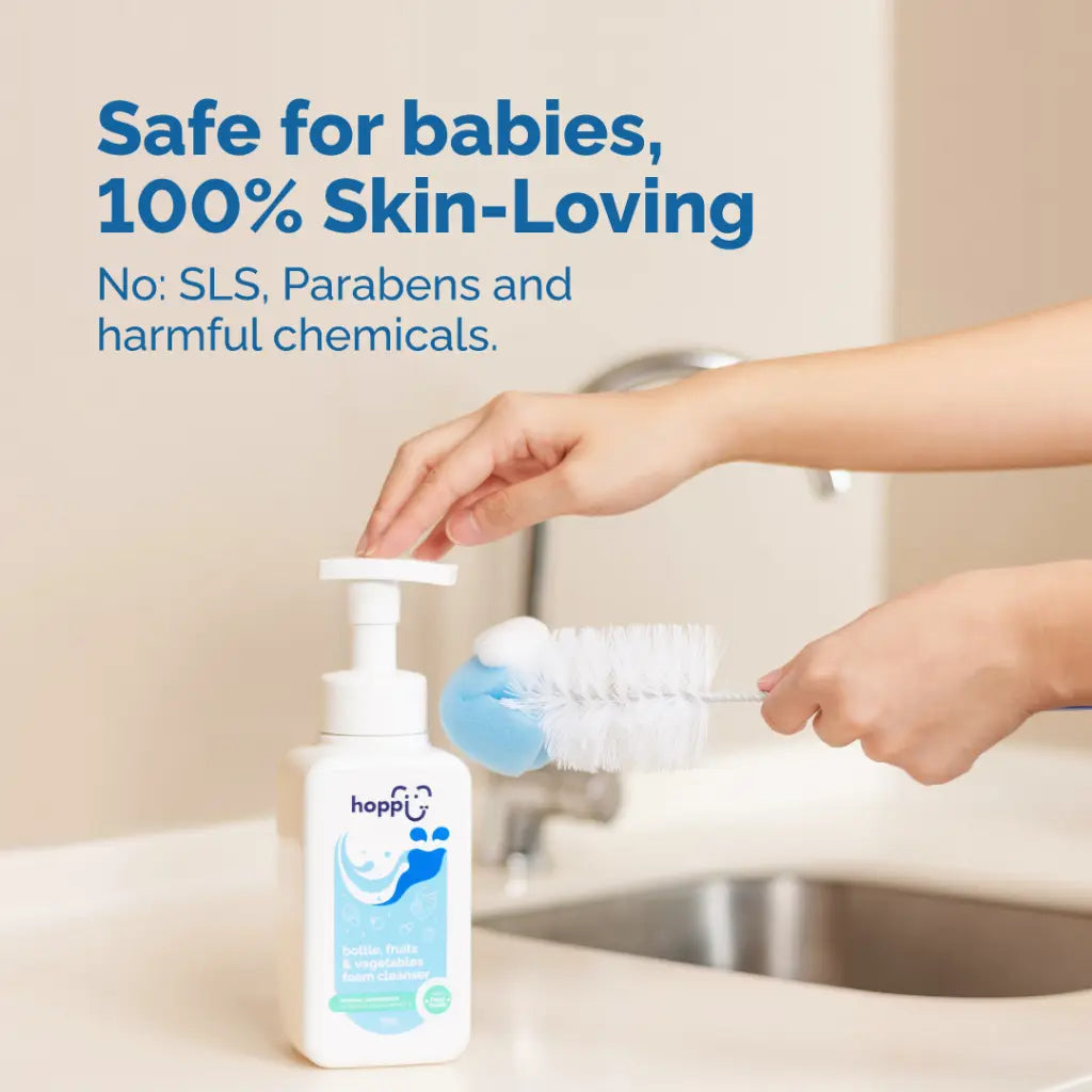 Hoppi Bottle, Fruits & Vegetables Foam Cleanser (500Ml/Bottle)