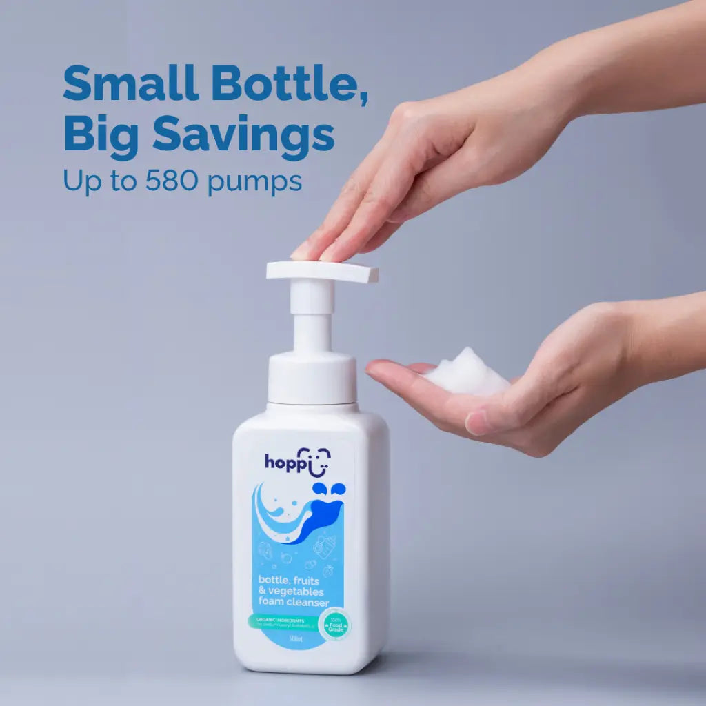 Hoppi Bottle, Fruits & Vegetables Foam Cleanser (500Ml/Bottle)