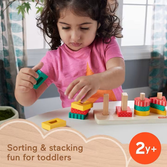 Fisher Price Wood Shape Stacker