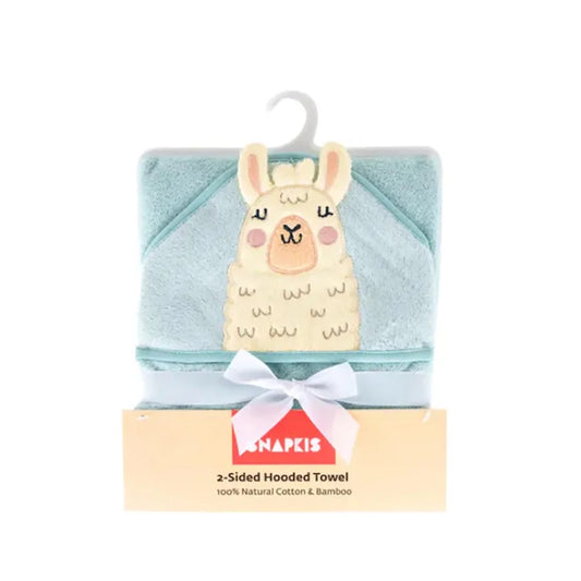 Snapkis Hooded Towel 1 Pack 2-In-1 Llama