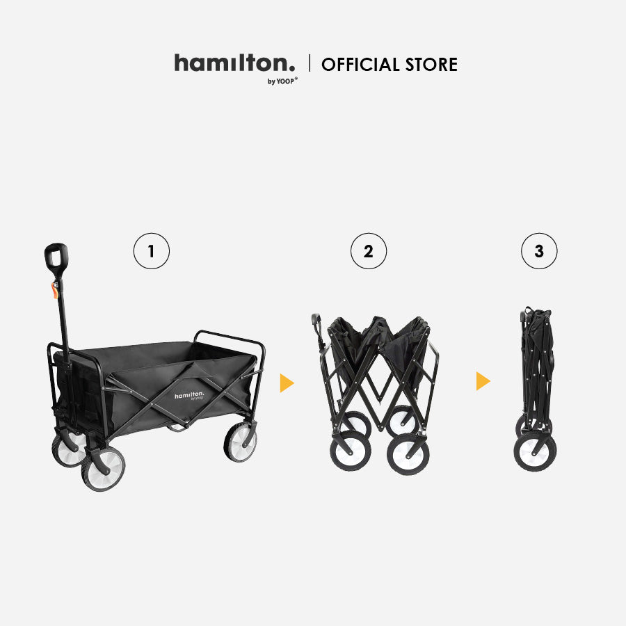 Hamilton Folding Wagon - Black