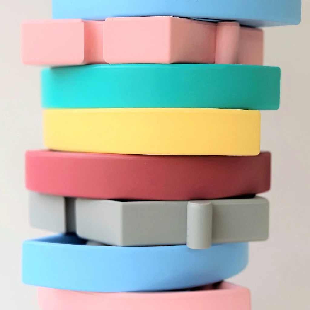 Minikoioi Puzzle 3-Section Plate With Suction Base