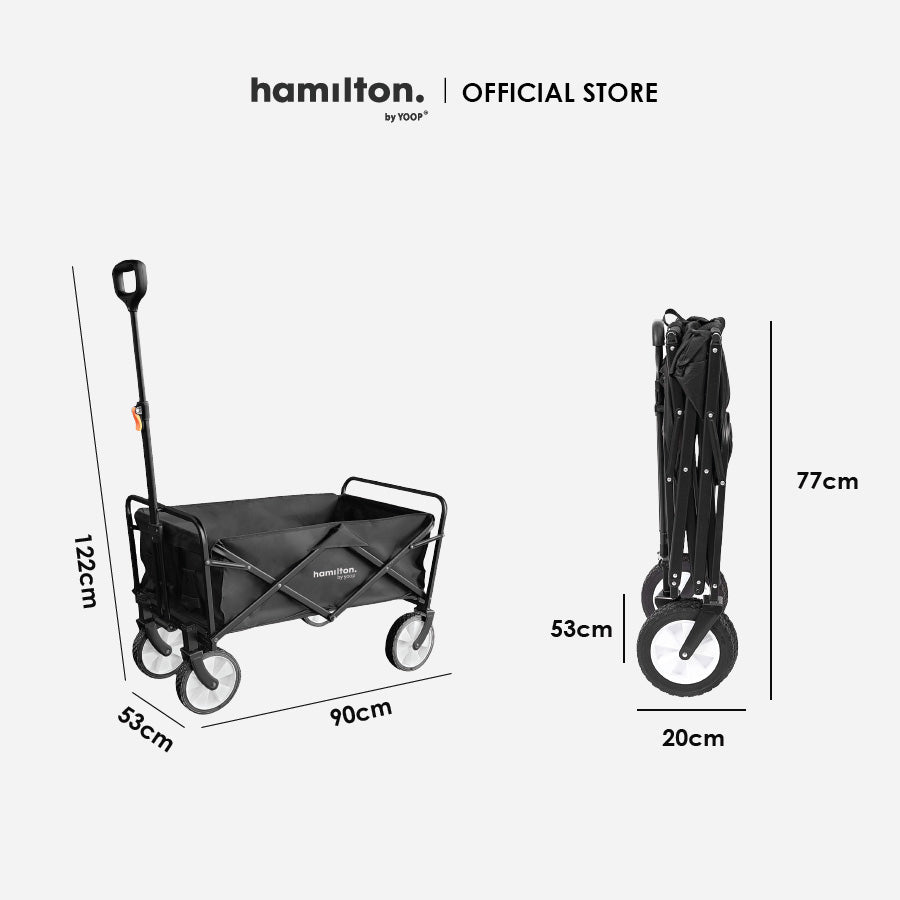 Hamilton Folding Wagon - Black