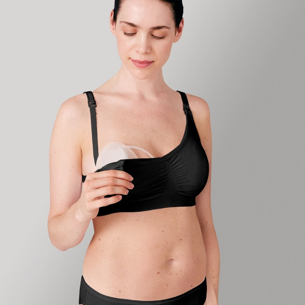 Medela 3 In 1 Nursing Pumping Bra ( M , L , Xl ) Black