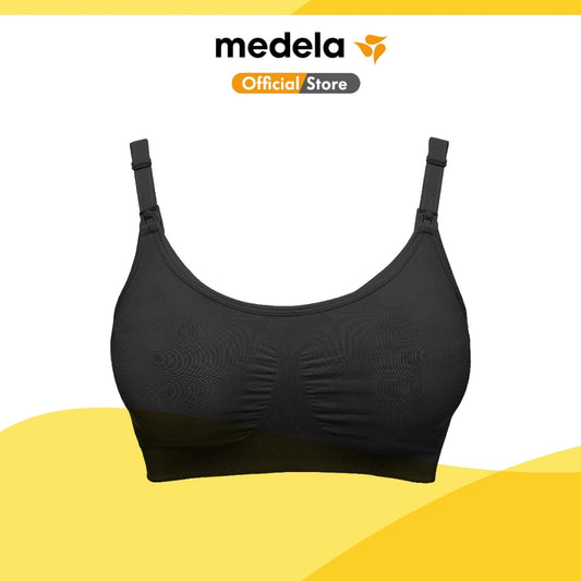 Medela 3 In 1 Nursing Pumping Bra ( M , L , Xl ) Black