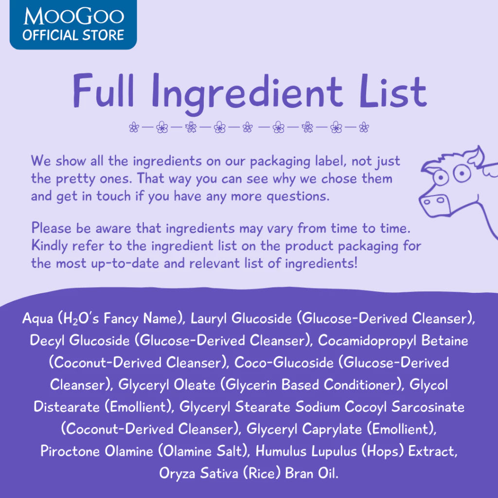 Moogoo 2-In-1 Bubbly Wash 500Ml