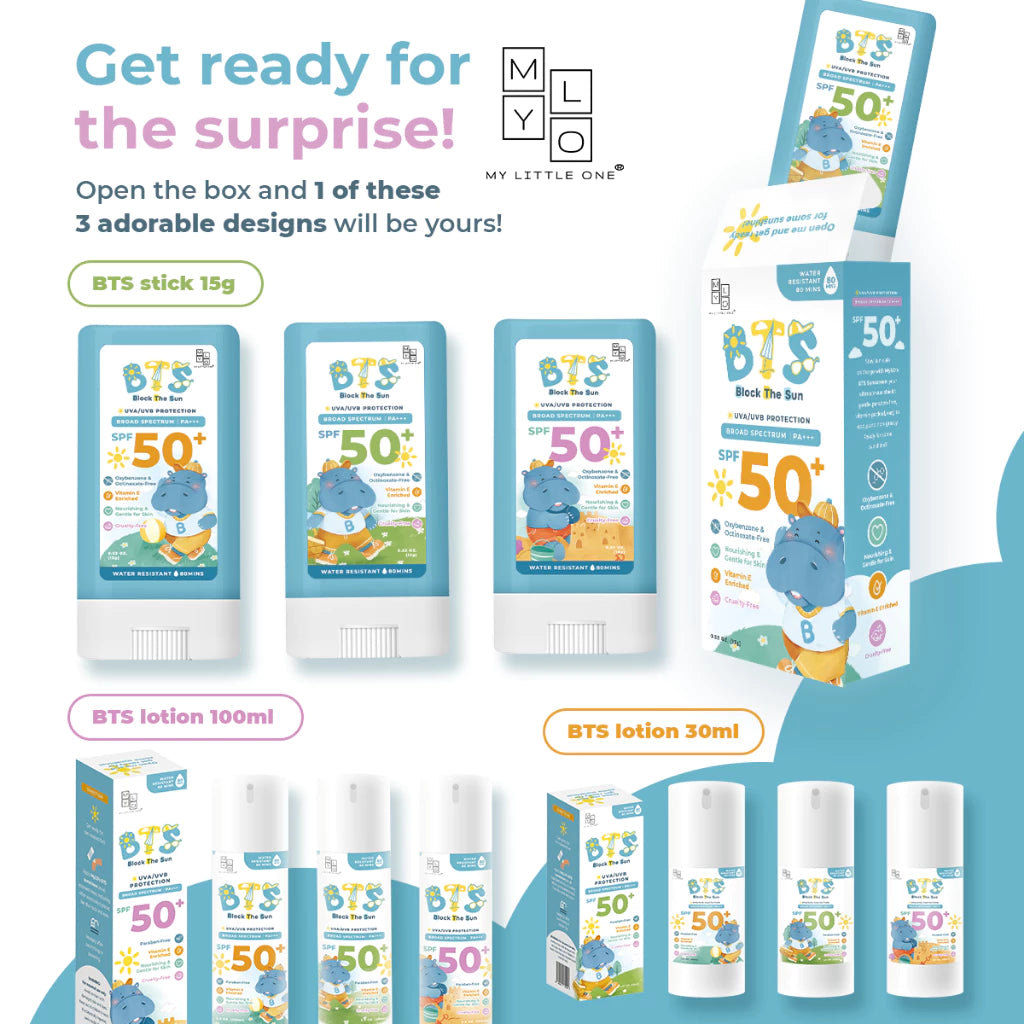 Mylo Bts Kids Sunscreen Stick Sunblock Lotion - Spf50+, Uva Uvb, 80Min Water Resistant, Paraben Free