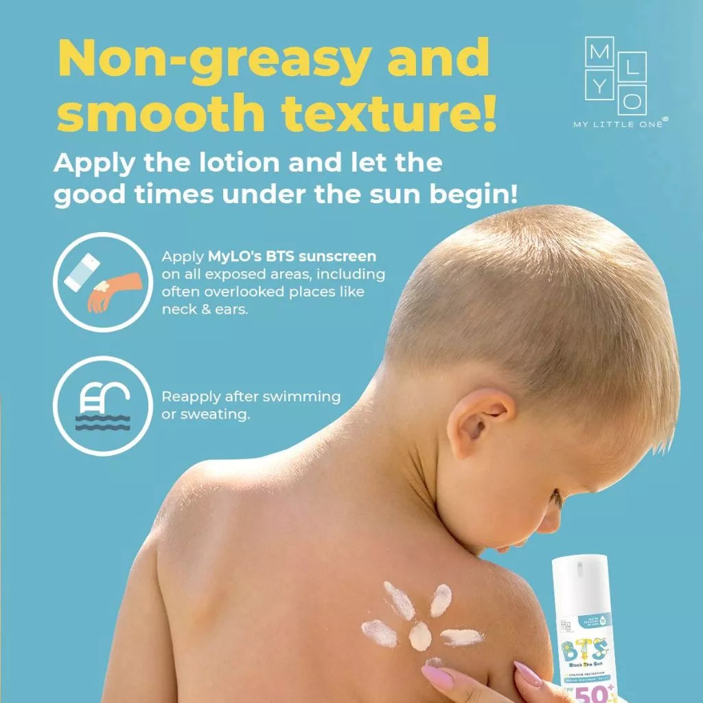 Mylo Bts Kids Sunscreen Stick Sunblock Lotion - Spf50+, Uva Uvb, 80Min Water Resistant, Paraben Free