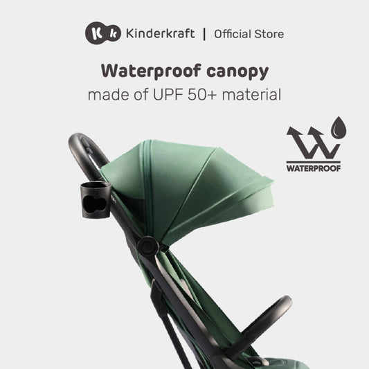 Kinderkraft Stroller Nubi2 Stylish Foldable For Newborn Up To 22Kg(Green/Pink/Grey/Beige)