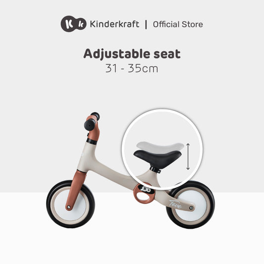 Kinderkraft Balance Bike Tove (Beige/Mint) Suitable For 2 Years Old