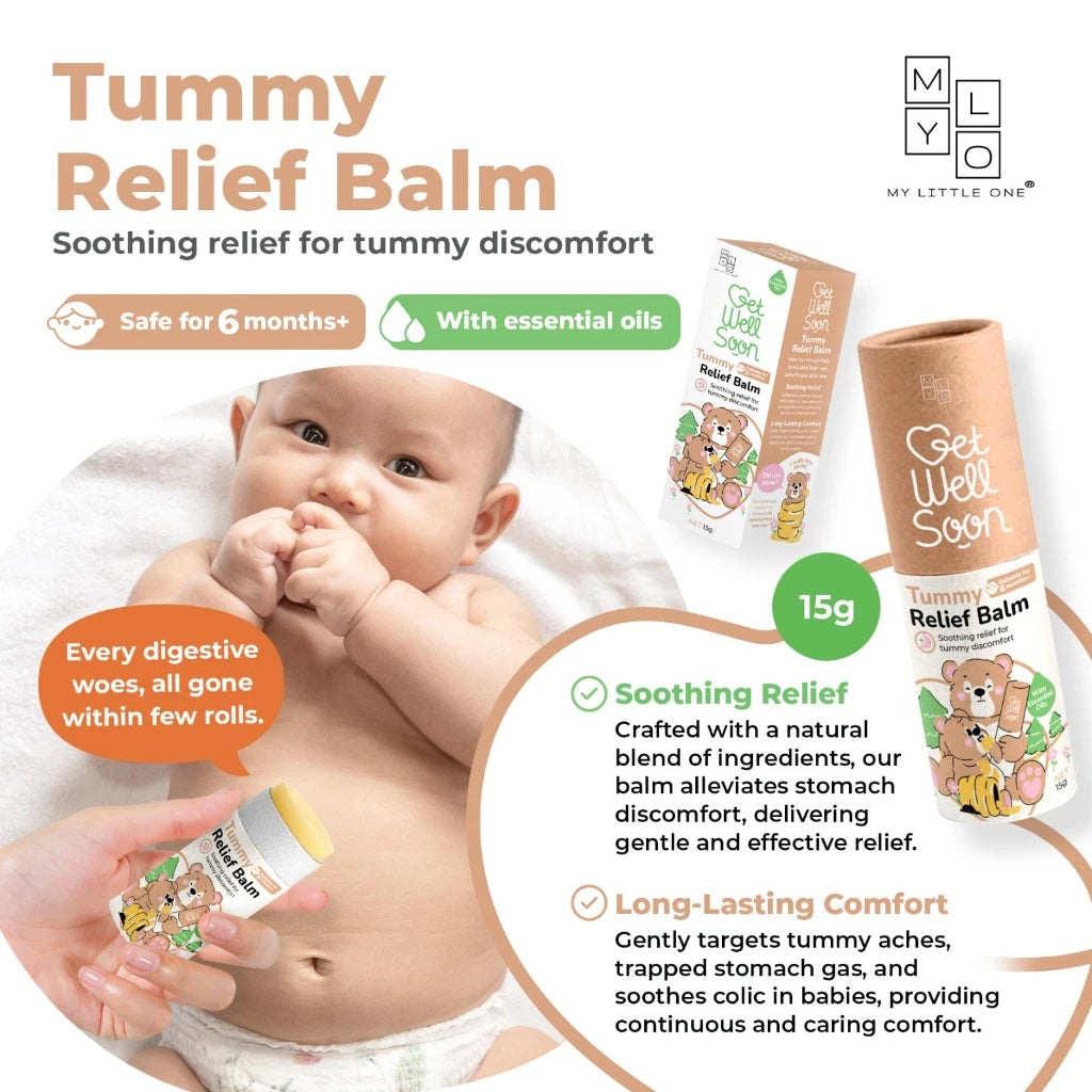 Mylo Gws Relief Balm Stick - Baby & Kids Nasal, Cough, Anti-Itch, Tummy, Colic, Bruise, Fever (15G)
