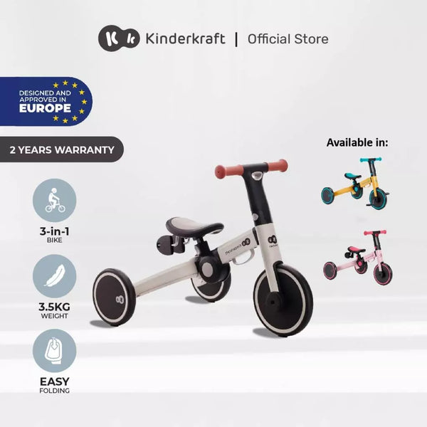 Kinderkraft 3 in 1 Scooter 4trike Suitable for 1 - 3 years old