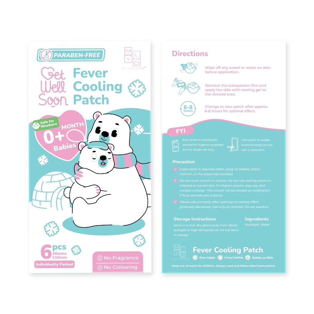 Mylo Paraben Free Fever Cooling Patch (6 Patches / Box)