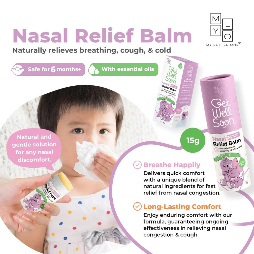 Mylo Gws Relief Balm Stick - Baby & Kids Nasal, Cough, Anti-Itch, Tummy, Colic, Bruise, Fever (15G)