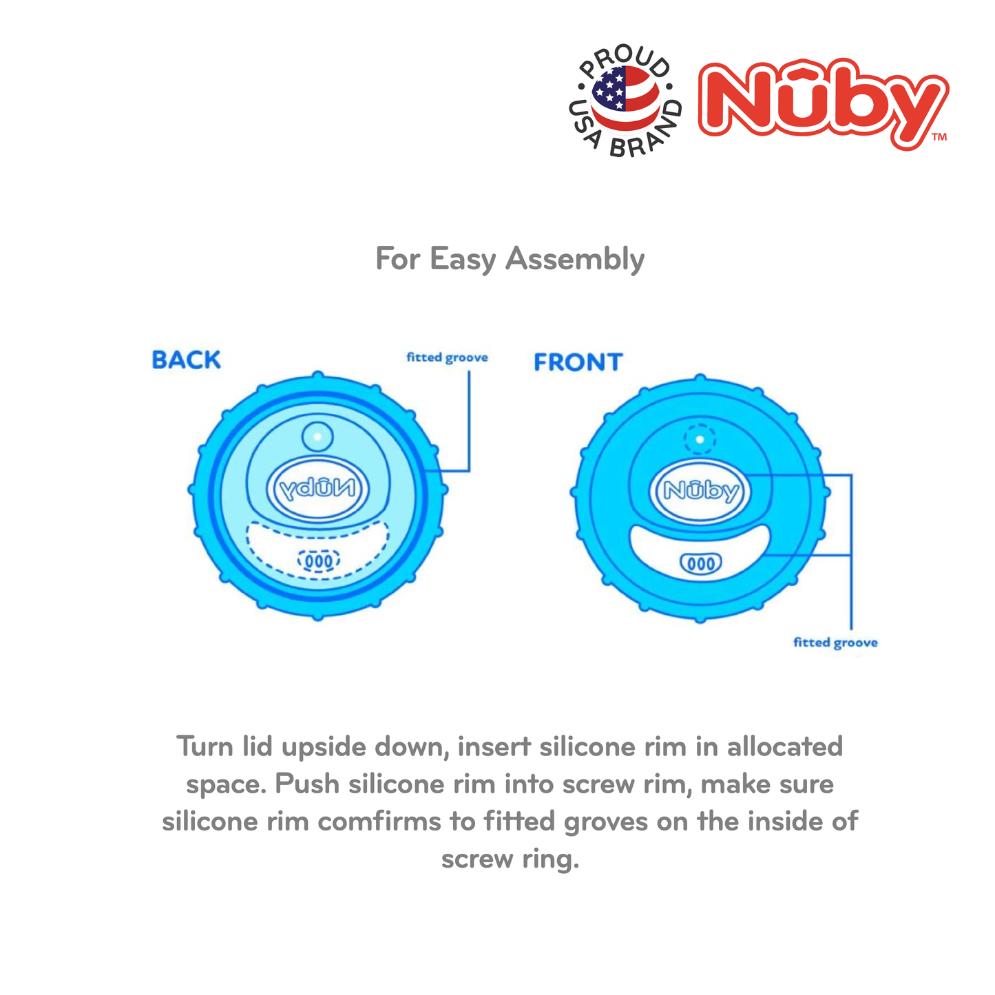 Nuby Insulated Cup Wt New Sipper Top 1Pk 9Oz/270Ml