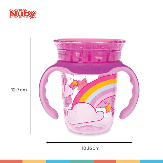 Nuby 8oz/240ML 360° Smart Tritan Cup with Removeable Handle