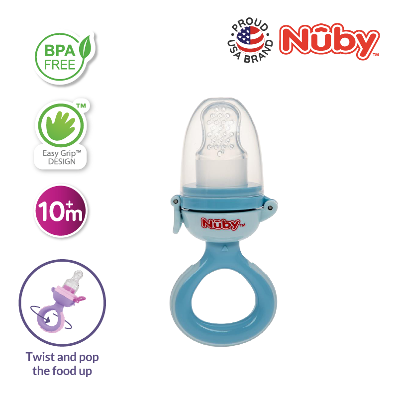 Nuby Twist Squeeze Feeder With Silicone Nipple And Hygienic Cover