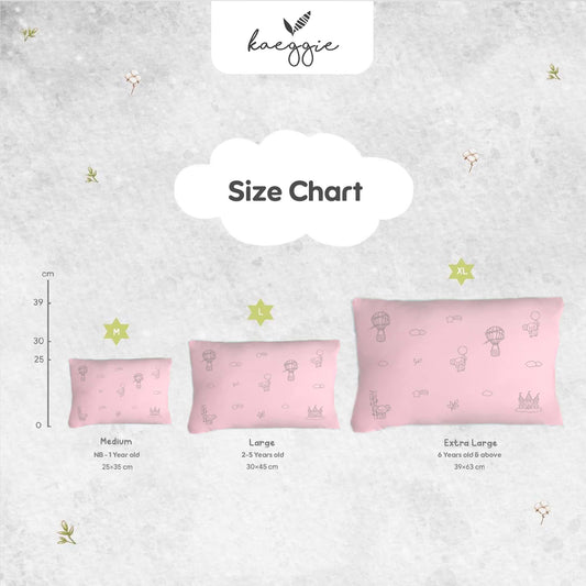 Kaeggie Organic Bamboo Pillow  ( S, M, L ) - Grey