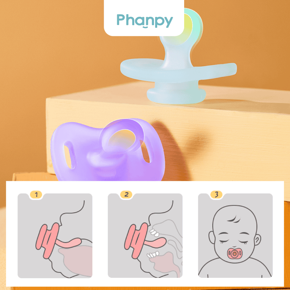 Phanpy Silicone Flat Head Pacifier 0 -6M