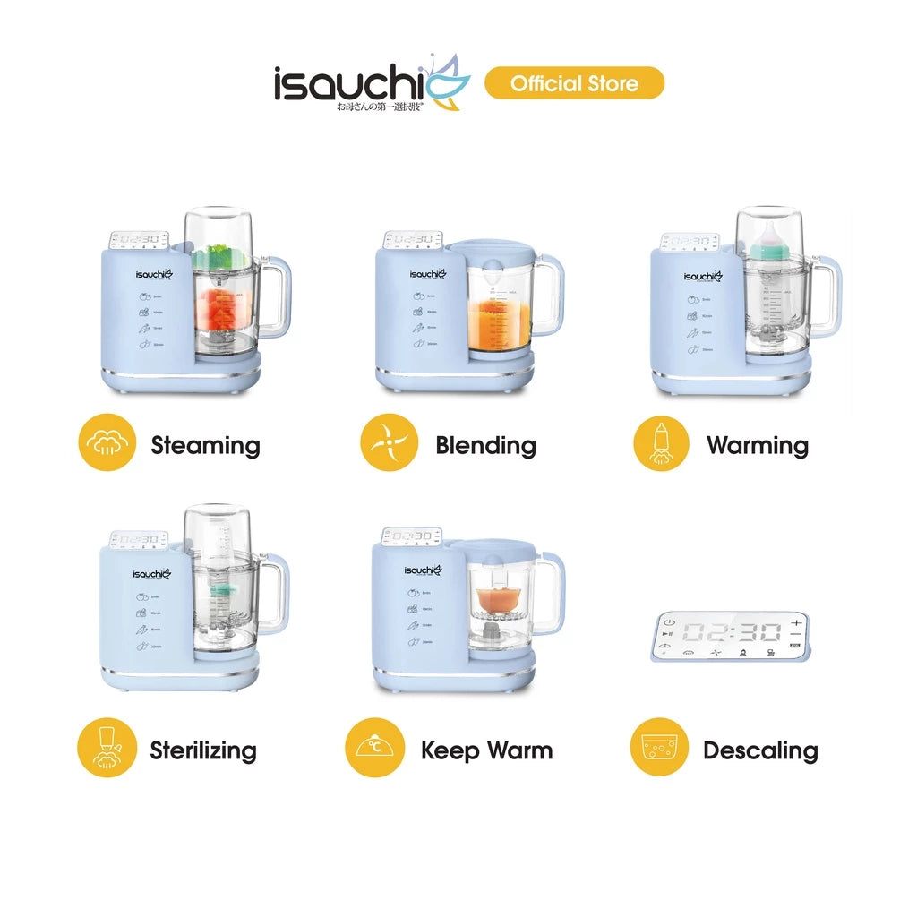 Isa Uchi Ismart 6-In-1 Function Baby Food Processor