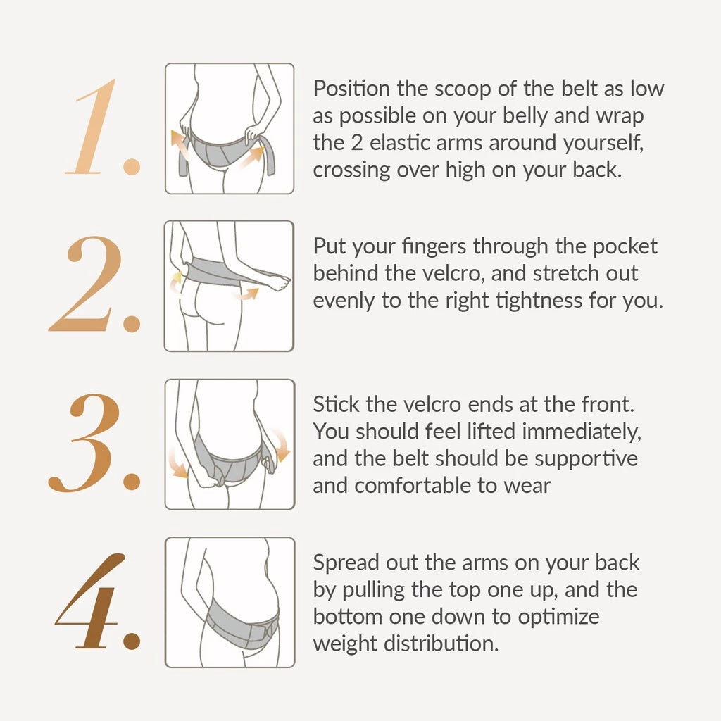 Mamaway Ergonomic Maternity Support Belt - Grey