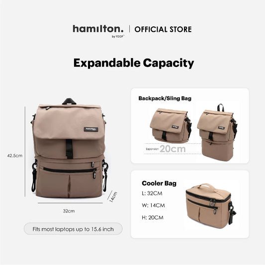 Hamilton Backpack with Detachable Cooler Bag