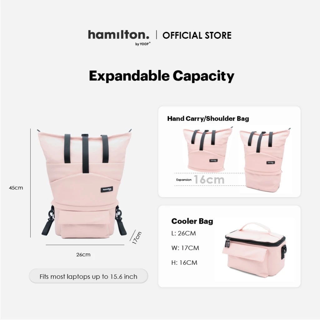 Hamilton Tote Bag with Detachable Cooler Bag