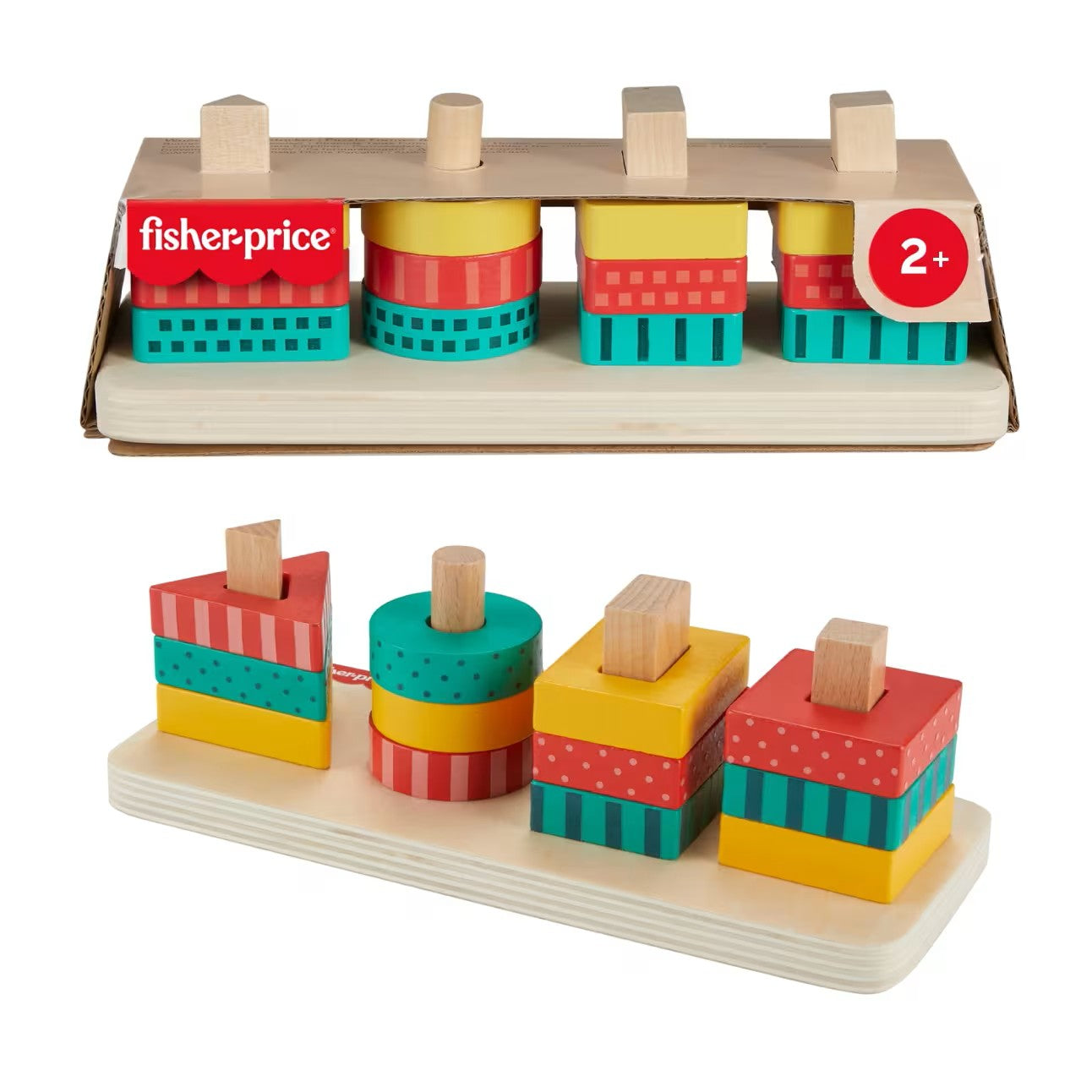 Fisher Price Wood Shape Stacker