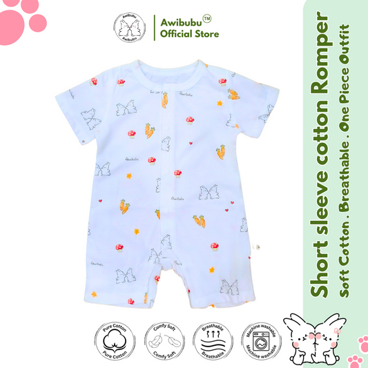 Awibubu Short Sleeve Romper