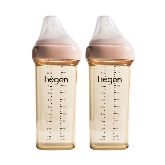 Hegen Pcto 330Ml/11Oz Ppsu Feeding Bottle ( Pink / Blue / Purple ) - 2Pcs/Pack