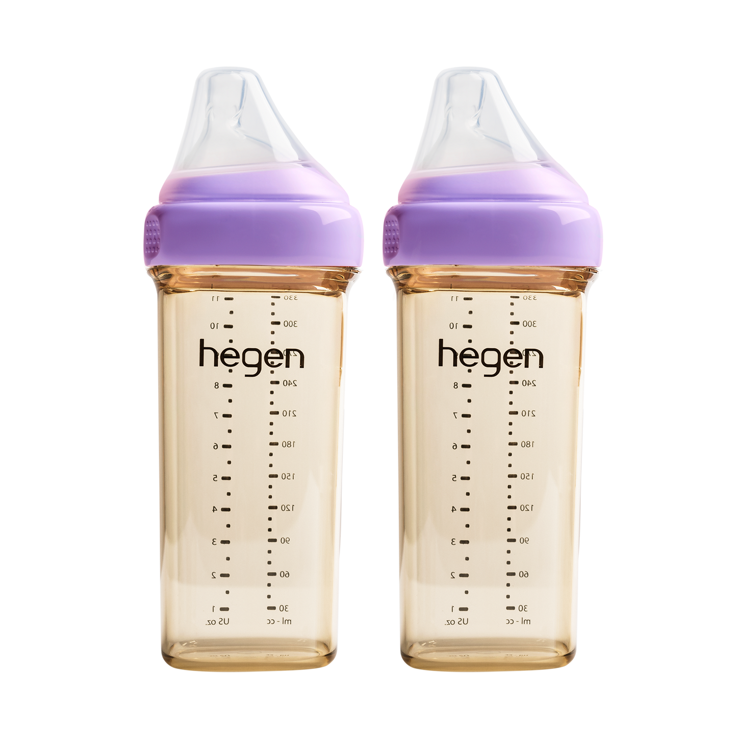 Hegen Pcto 330Ml/11Oz Ppsu Feeding Bottle ( Pink / Blue / Purple ) - 2Pcs/Pack