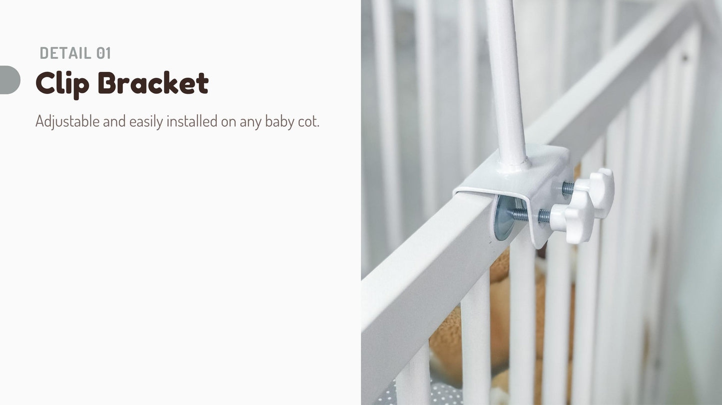 Funbies 5-Level Adjustable Mosquito Net With Stand