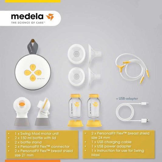 Medela Swing Maxi Double Electric Breast Pump With Personalfit Flex Breast Shield