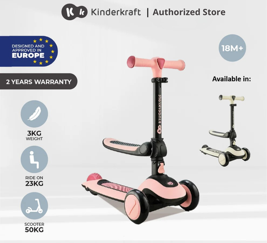 Kinderkraft Scooter 2-In-1 Halley Suitable For 2 Years Old