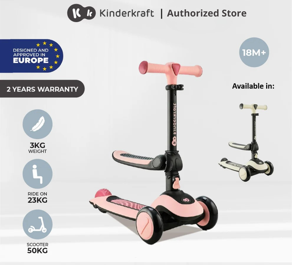 Kinderkraft Scooter 2-In-1 Halley Suitable For 2 Years Old