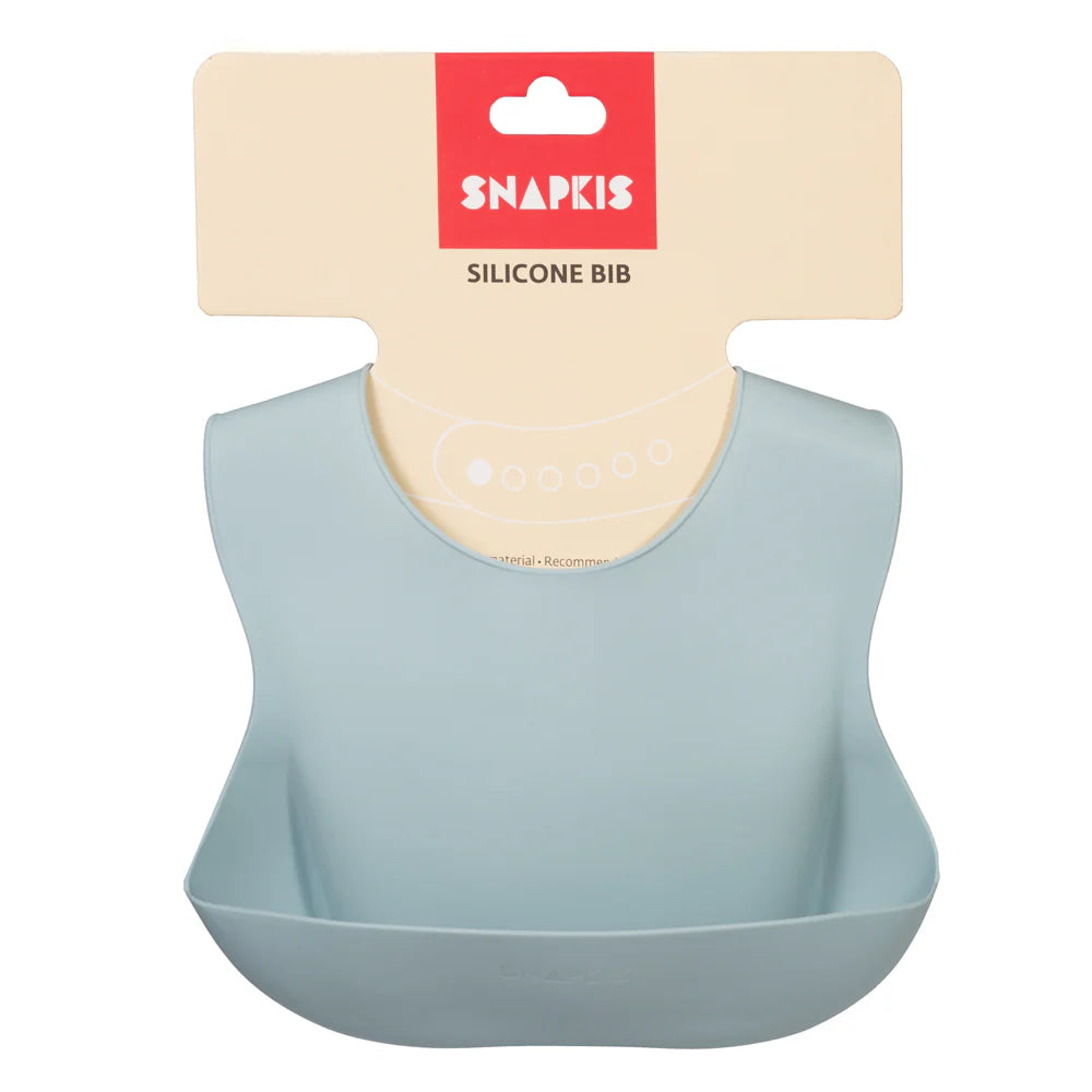 Snapkis Silicone Bib Dusty Blue
