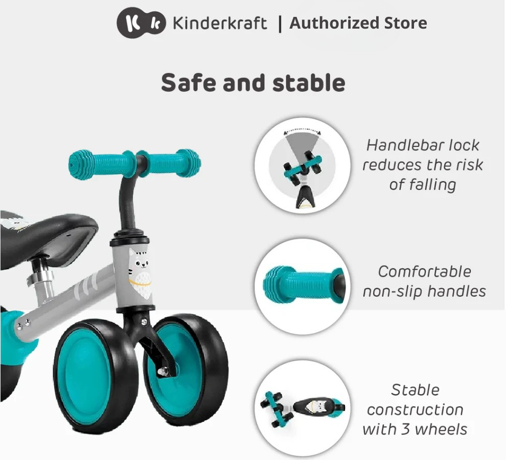 Kinderkraft Balance Bike Cutie - Suitable For 1 Year Old