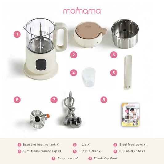 Momama MiniMix 4 in 1 Food Processor