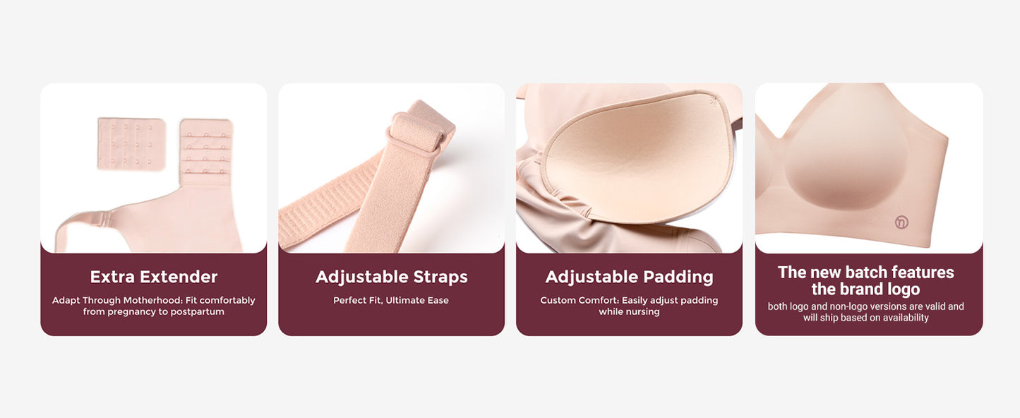 Momcozy YN21 Nursing Bra (Black or Skin)