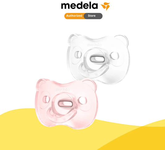 Medela Baby Soft Silicone Duo Pacifier | [ 0-6 Months, 6-18 Months ] [ 2Pcs / Pack ]